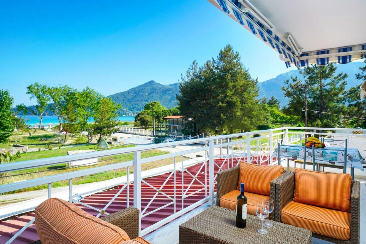 L&K Apartment Golden Beach Chrisi Ammoudia Esterno foto