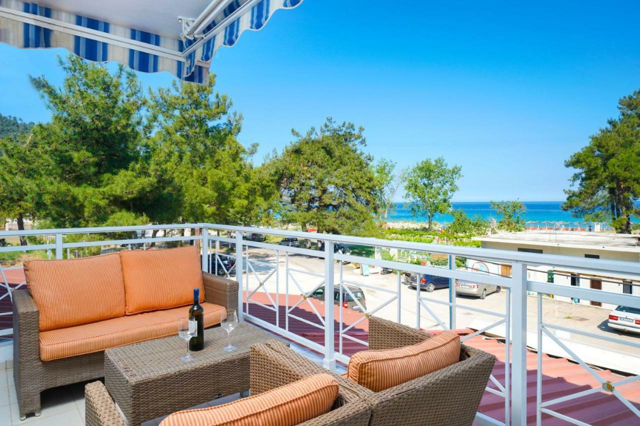 L&K Apartment Golden Beach Chrisi Ammoudia Esterno foto